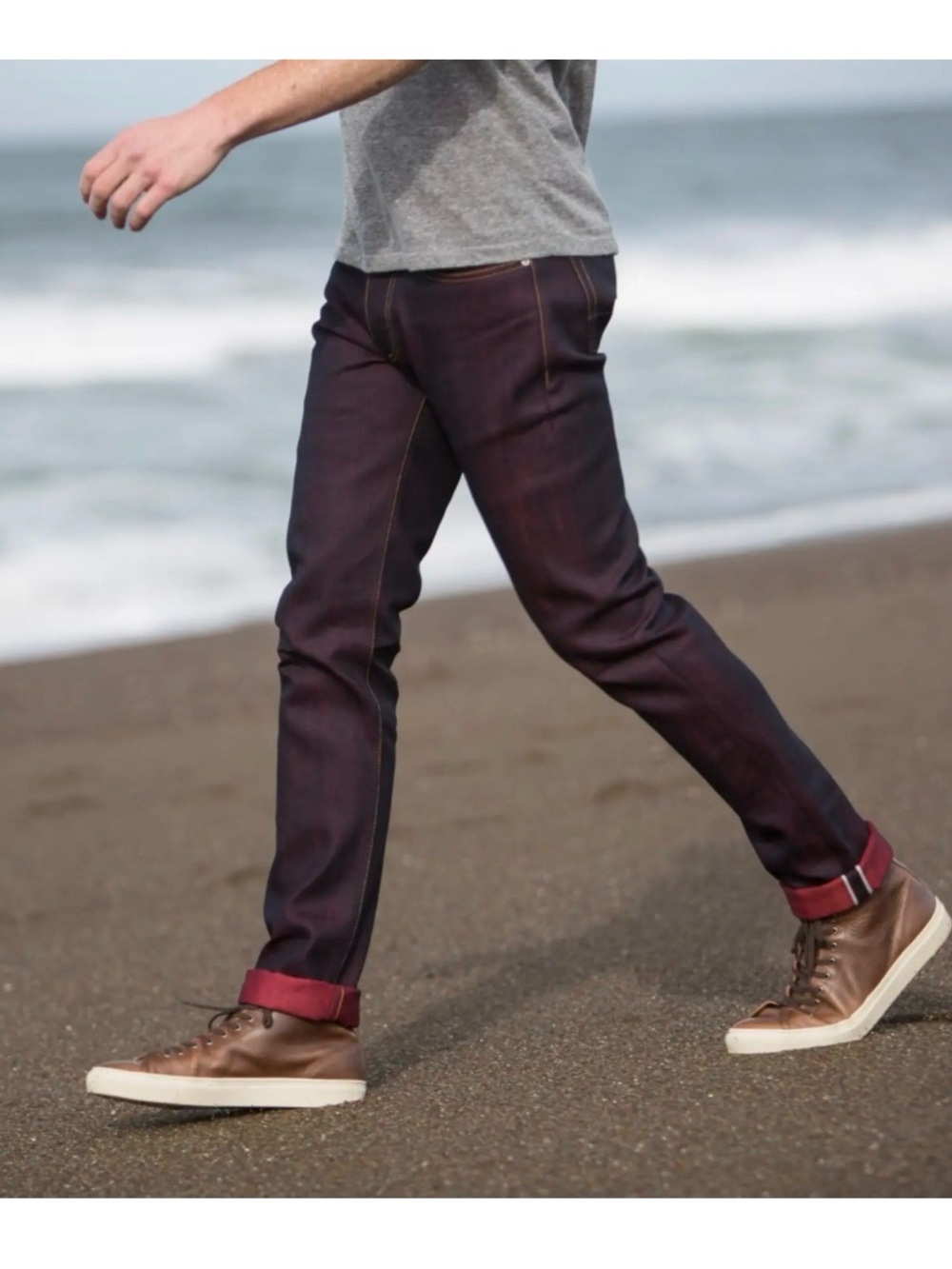 GUSTIN #321 The Red Fire - Selvedge Denim Jeans - 35 x 36 - Picture 10 of 14